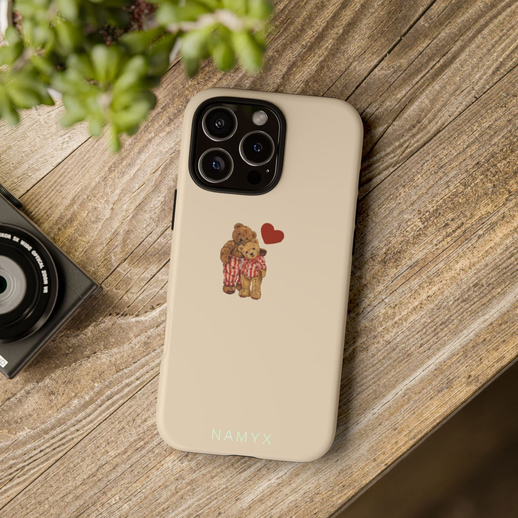 Teddy Heart Phone Case — Cute Vintage Plush Bear Protective iPhone Case