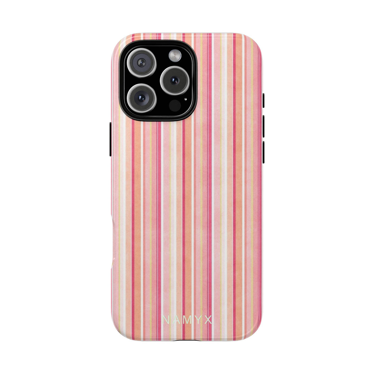 Pink Vintage Stripe Tough Phone Case