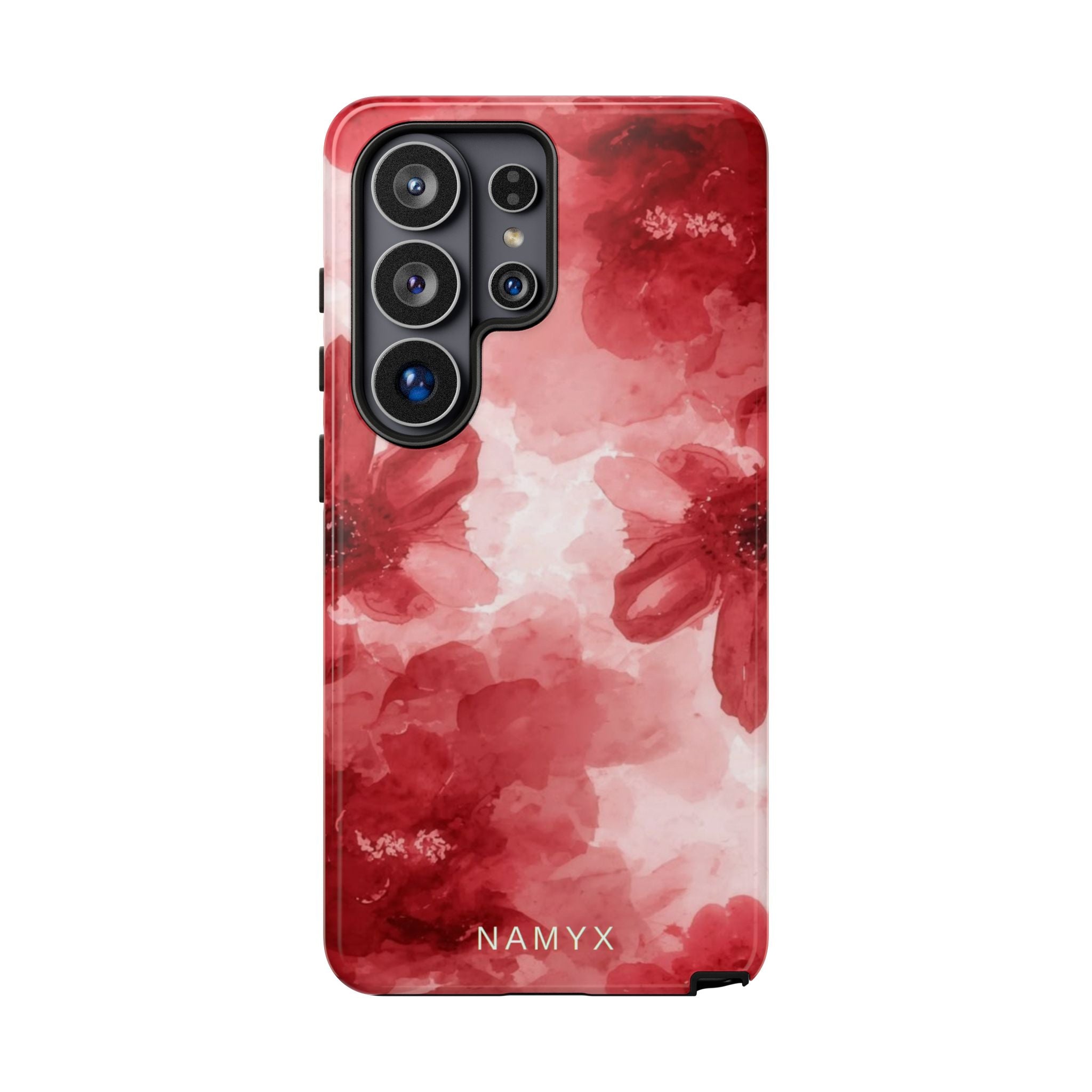 Floral Red Watercolor Tough Phone Case