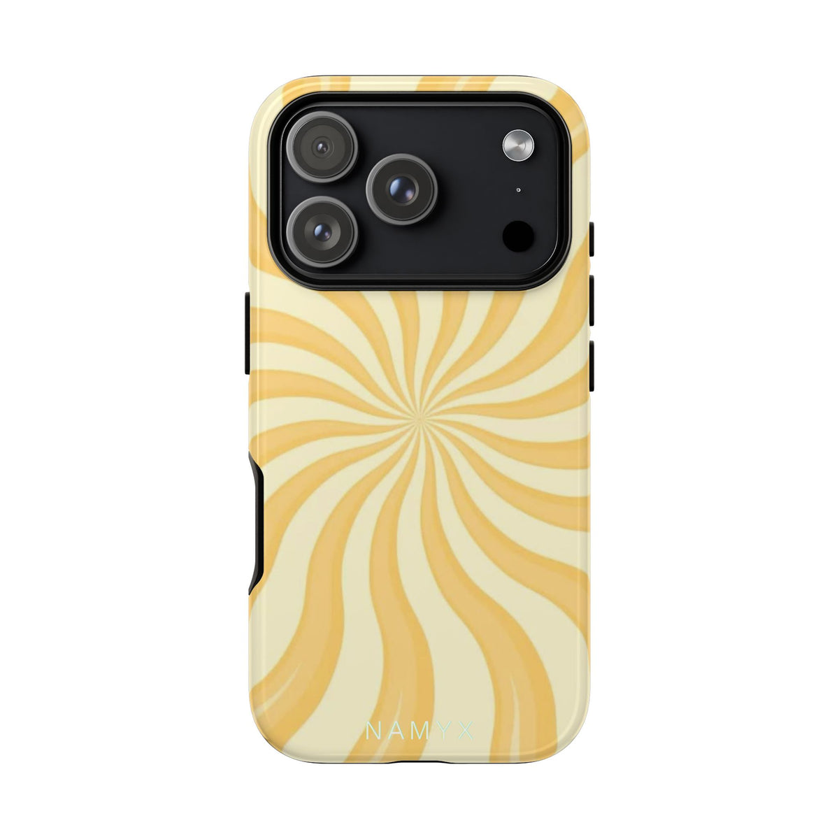Phone Case — Retro Yellow Swirl Tough Protective Cover