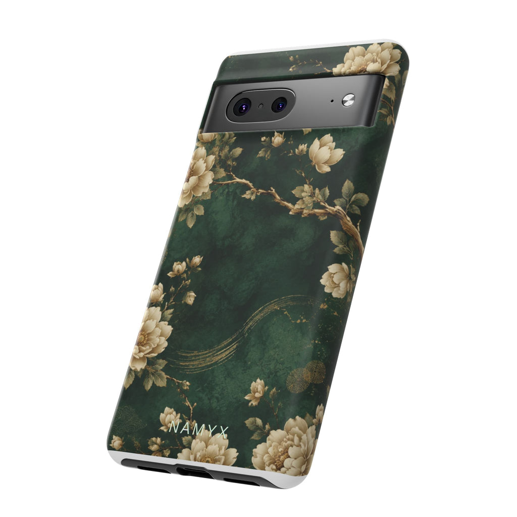Floral Jade Tough Phone Case
