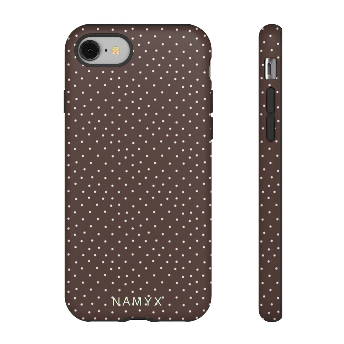 Brown Polka Dot Tough Phone Case - Slim Protective iPhone Cover