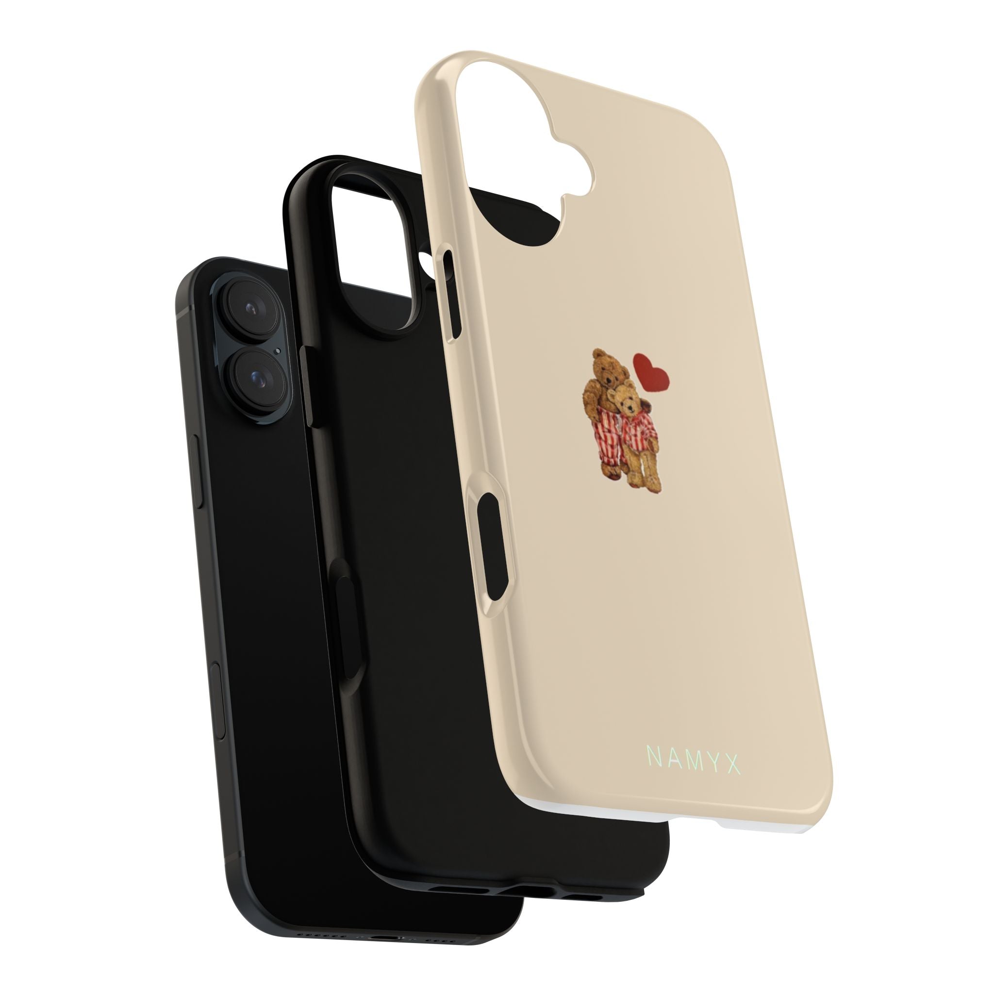 Teddy Heart Phone Case — Cute Vintage Plush Bear Protective iPhone Case