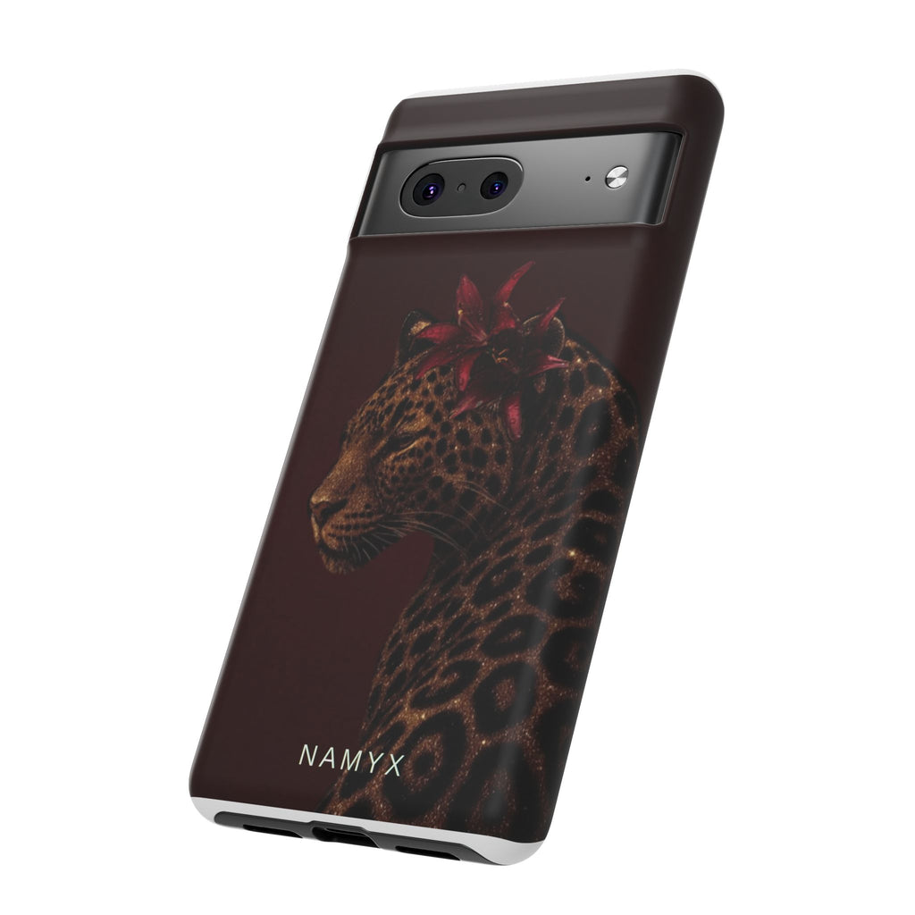 Leopard Floral Tough Phone Case