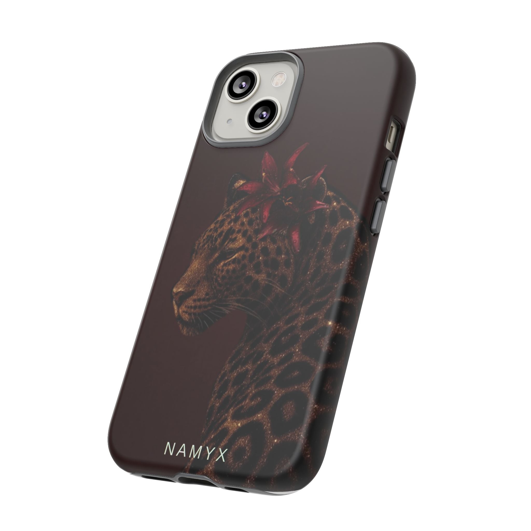 Leopard Floral Tough Phone Case