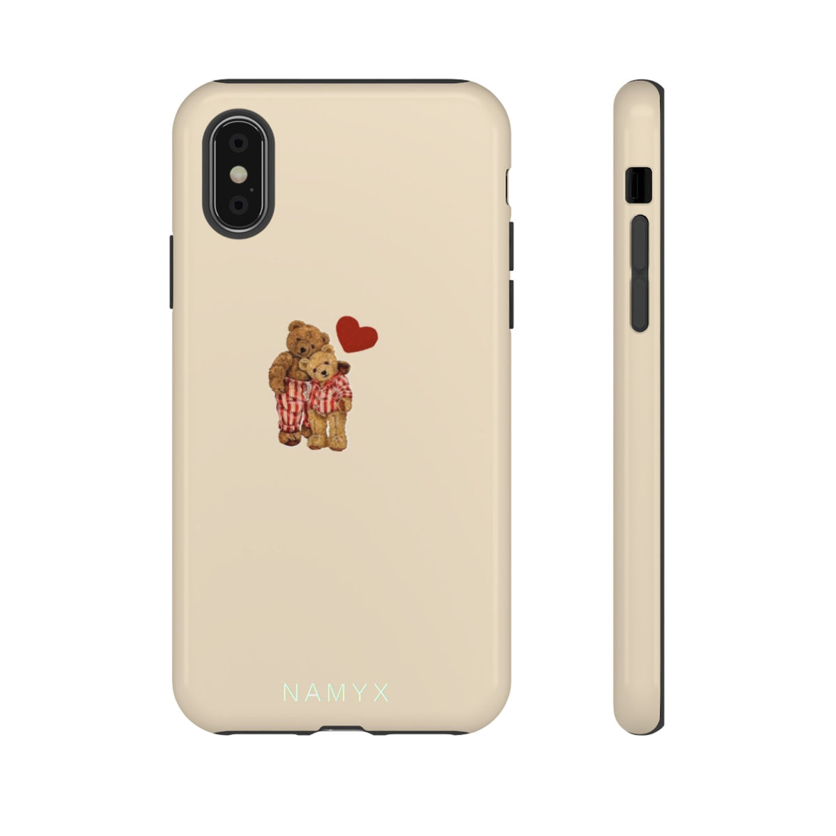 Teddy Heart Phone Case — Cute Vintage Plush Bear Protective iPhone Case