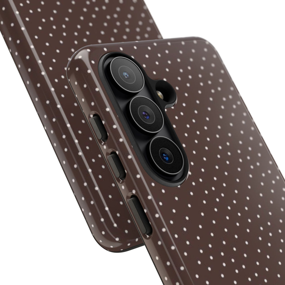 Brown Polka Dot Tough Phone Case - Slim Protective iPhone Cover