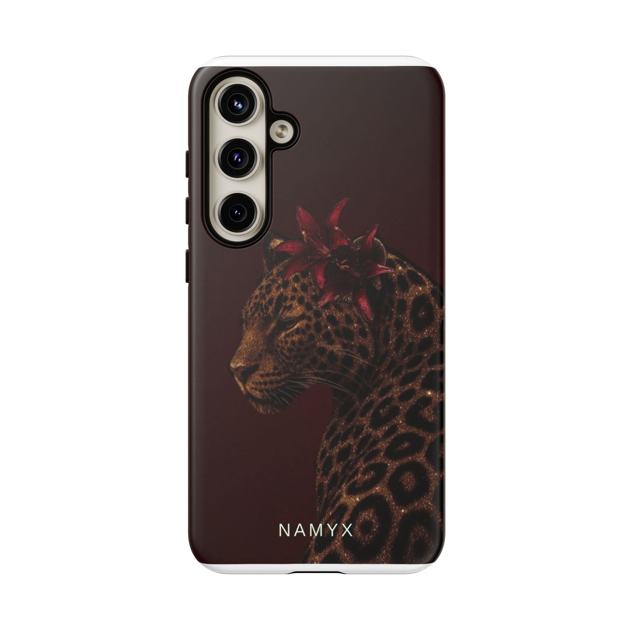 Leopard Floral Tough Phone Case