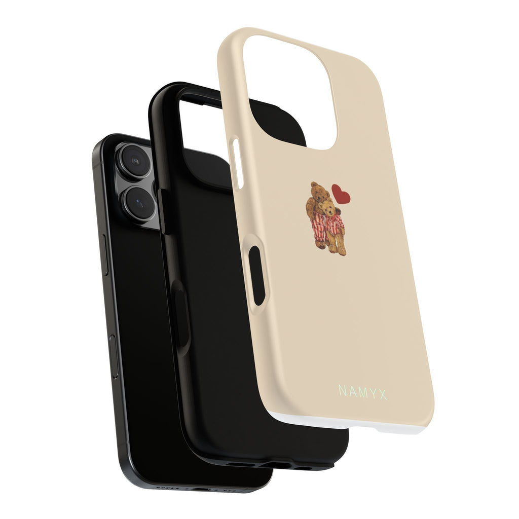 Teddy Heart Phone Case — Cute Vintage Plush Bear Protective iPhone Case