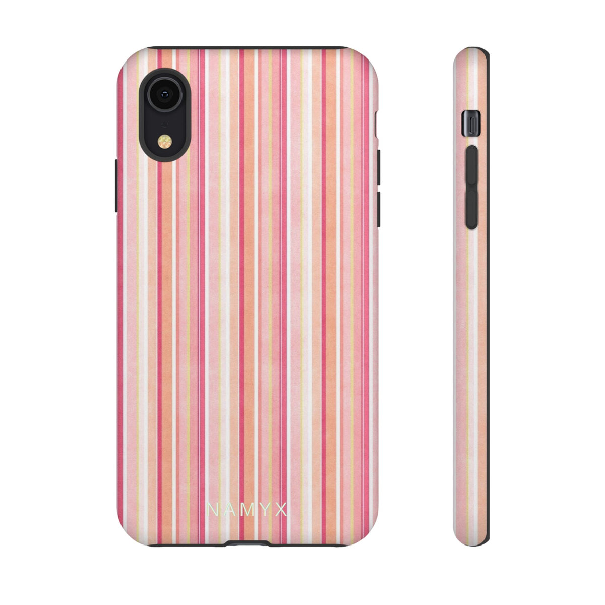Pink Vintage Stripe Tough Phone Case