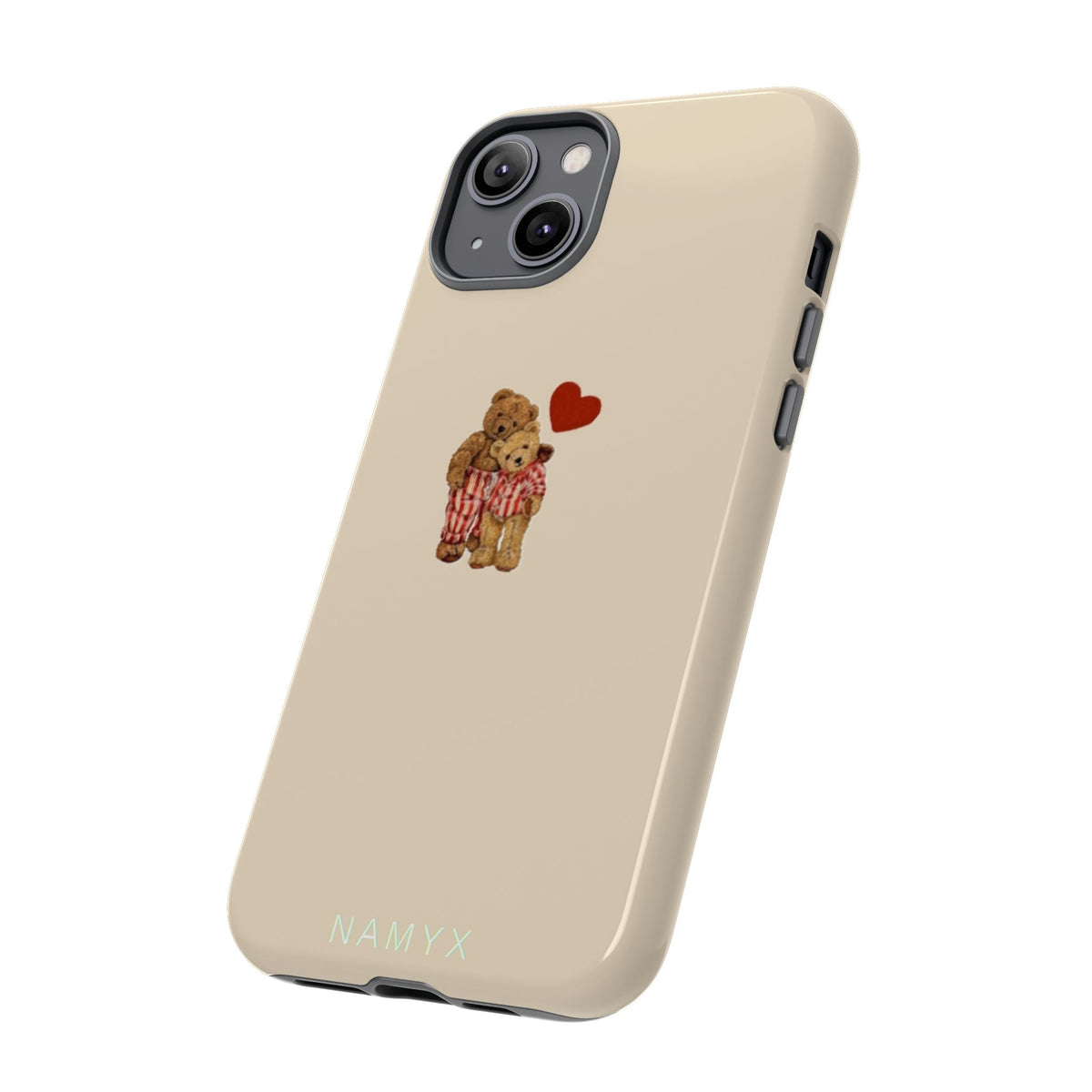 Teddy Heart Phone Case — Cute Vintage Plush Bear Protective iPhone Case