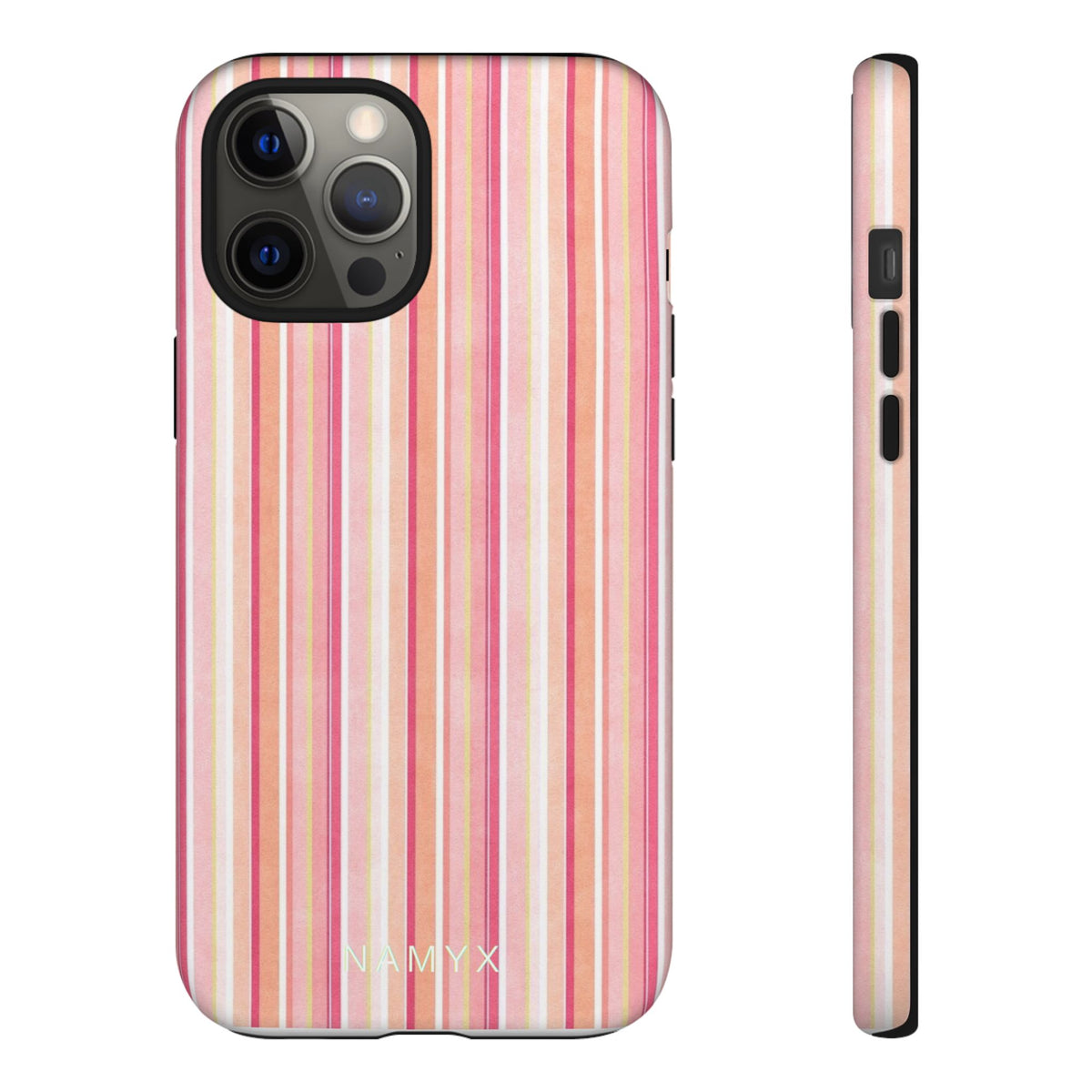 Pink Vintage Stripe Tough Phone Case