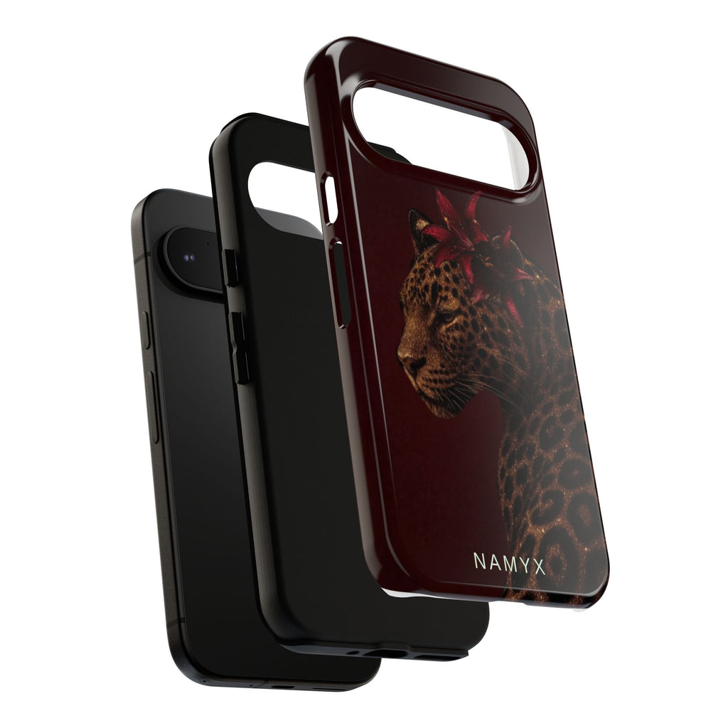 Leopard Floral Tough Phone Case