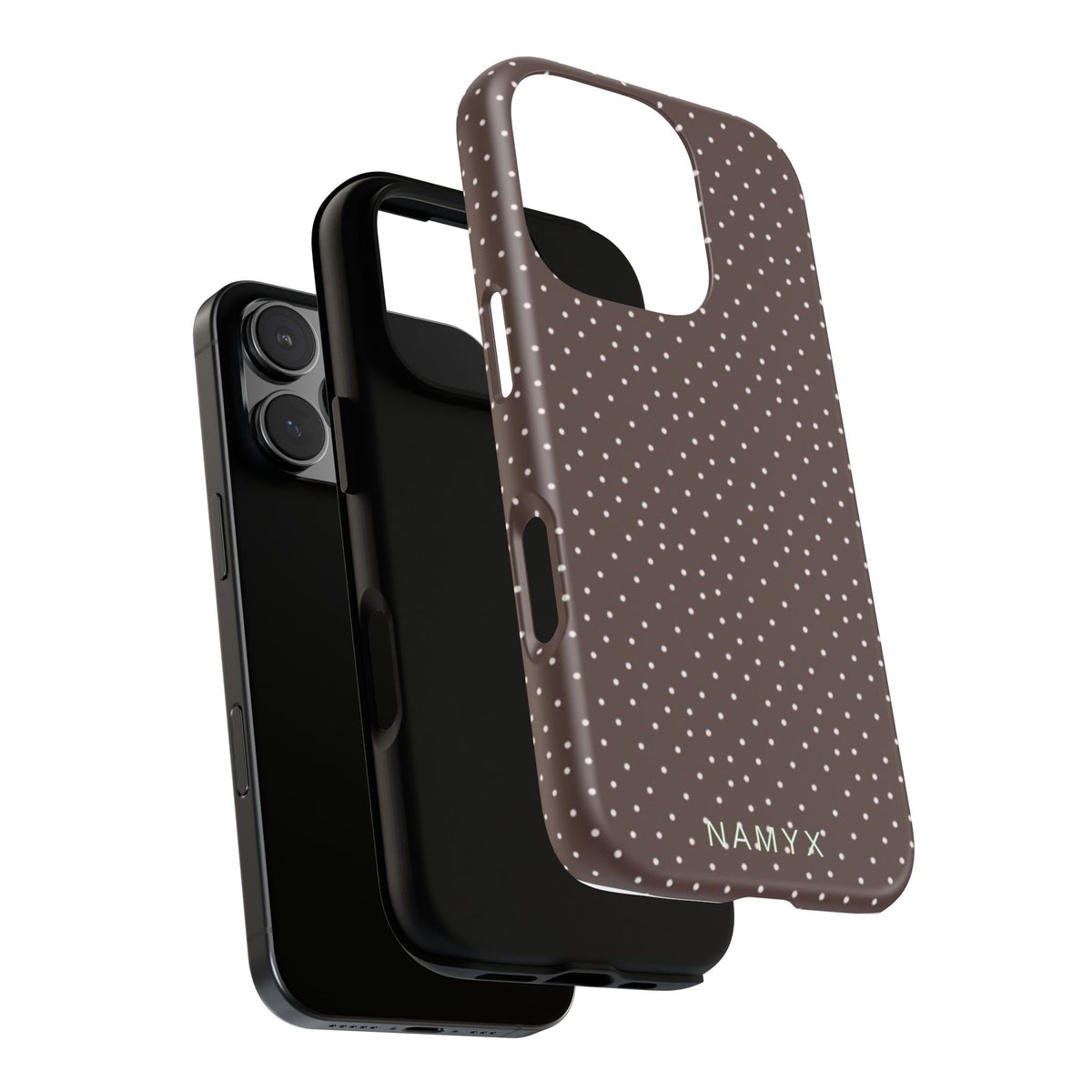 Brown Polka Dot Tough Phone Case - Slim Protective iPhone Cover