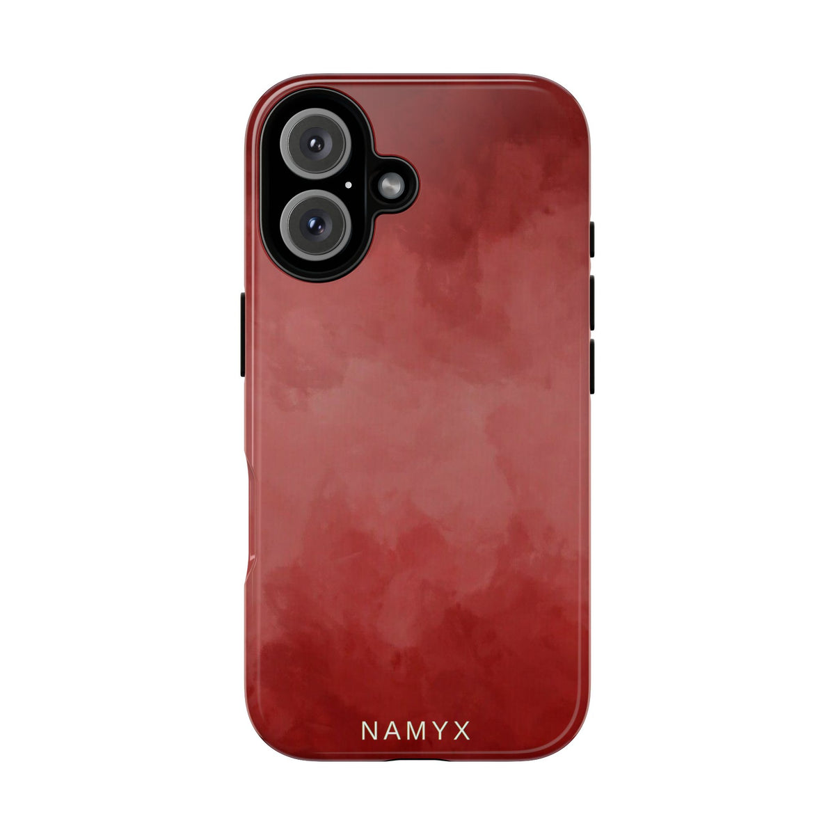 Red Watercolor Tough Phone Case — Durable Protective iPhone Cover