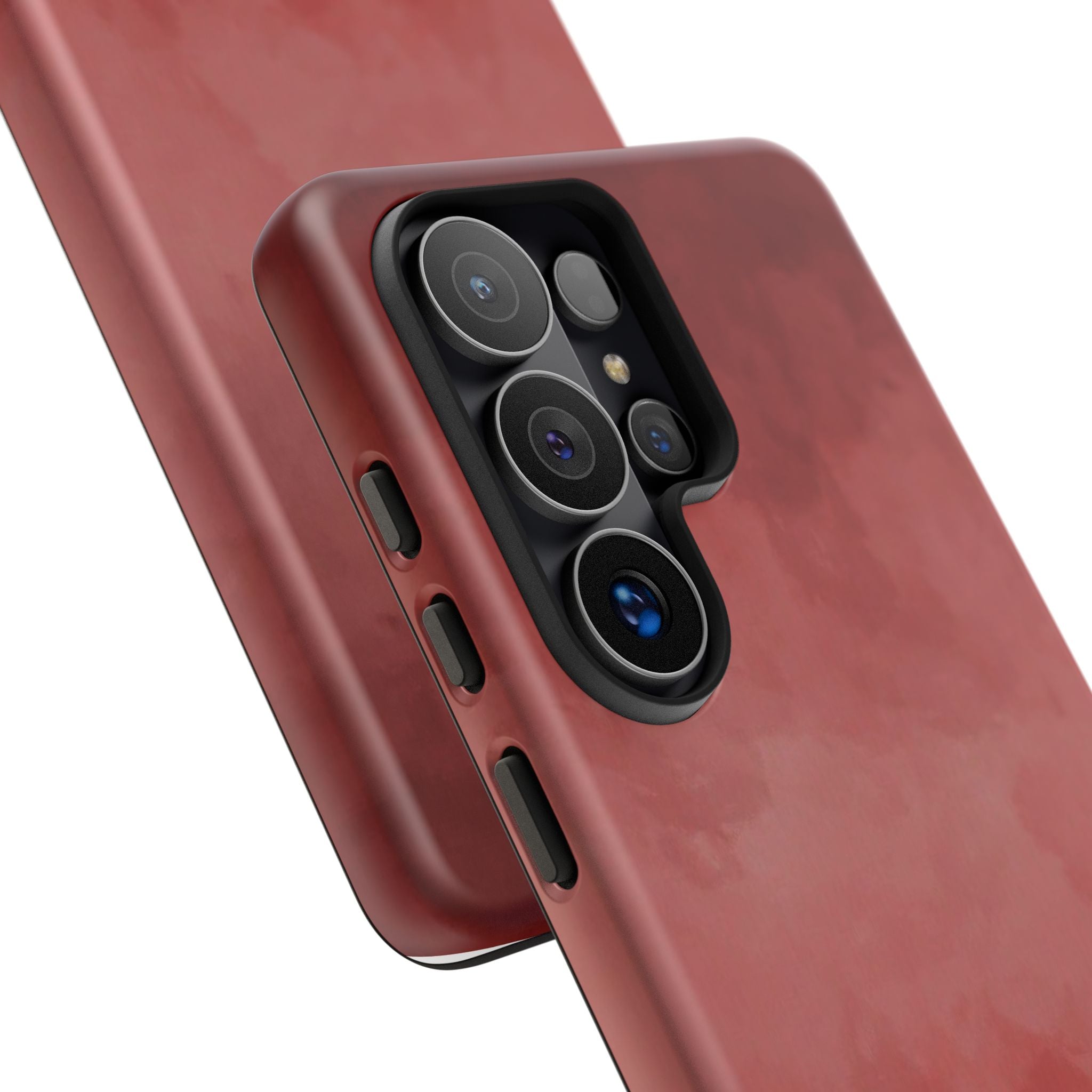 Red Watercolor Tough Phone Case — Durable Protective iPhone Cover