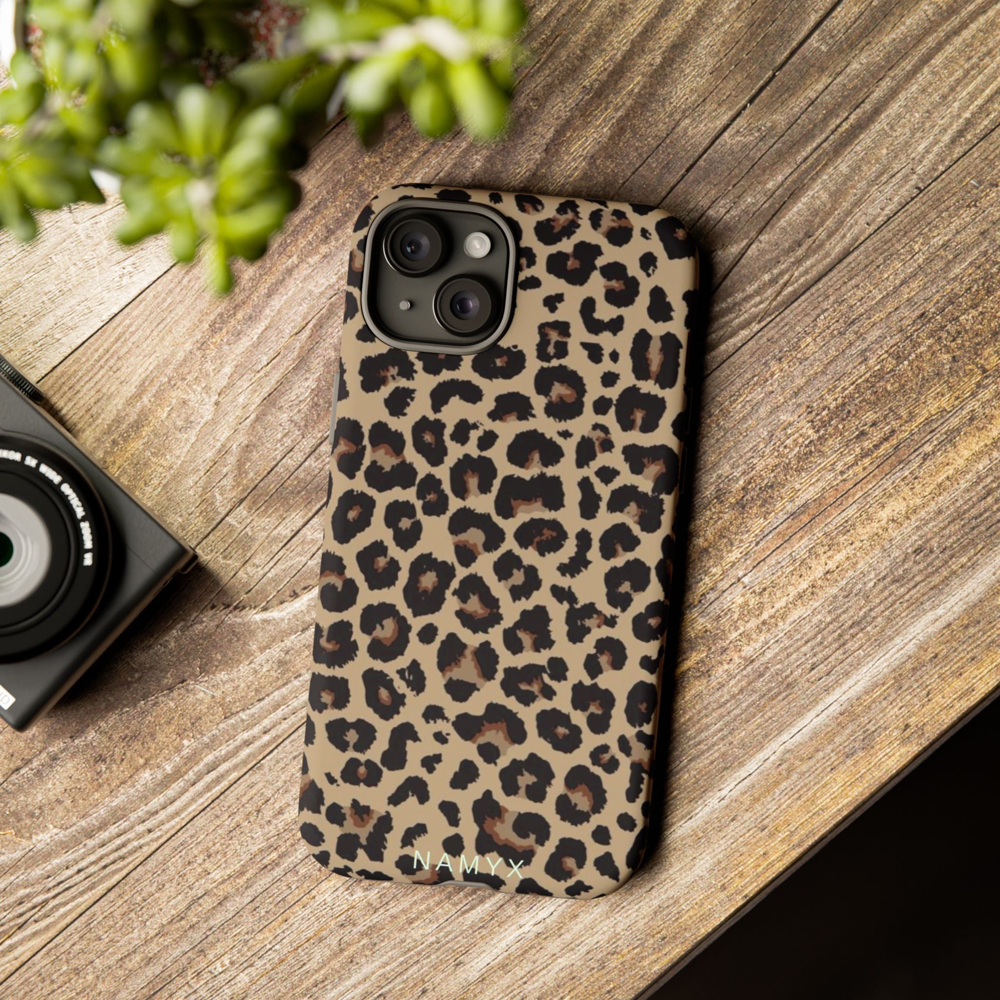 Leopard Print Tough Phone Case – Durable Protective Animal Print Phone Cover