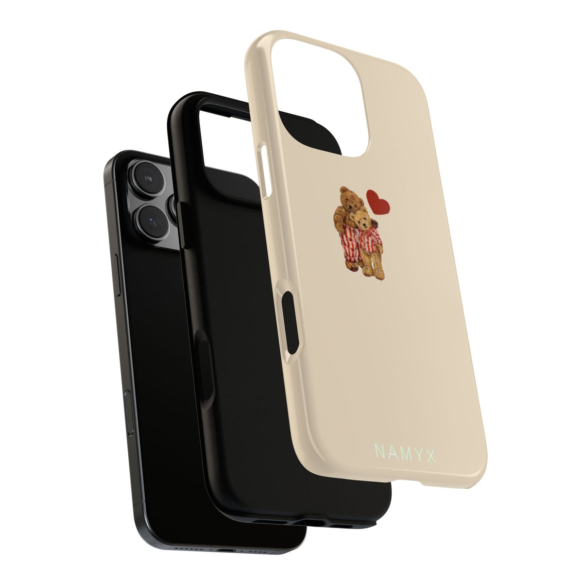 Teddy Heart Phone Case — Cute Vintage Plush Bear Protective iPhone Case