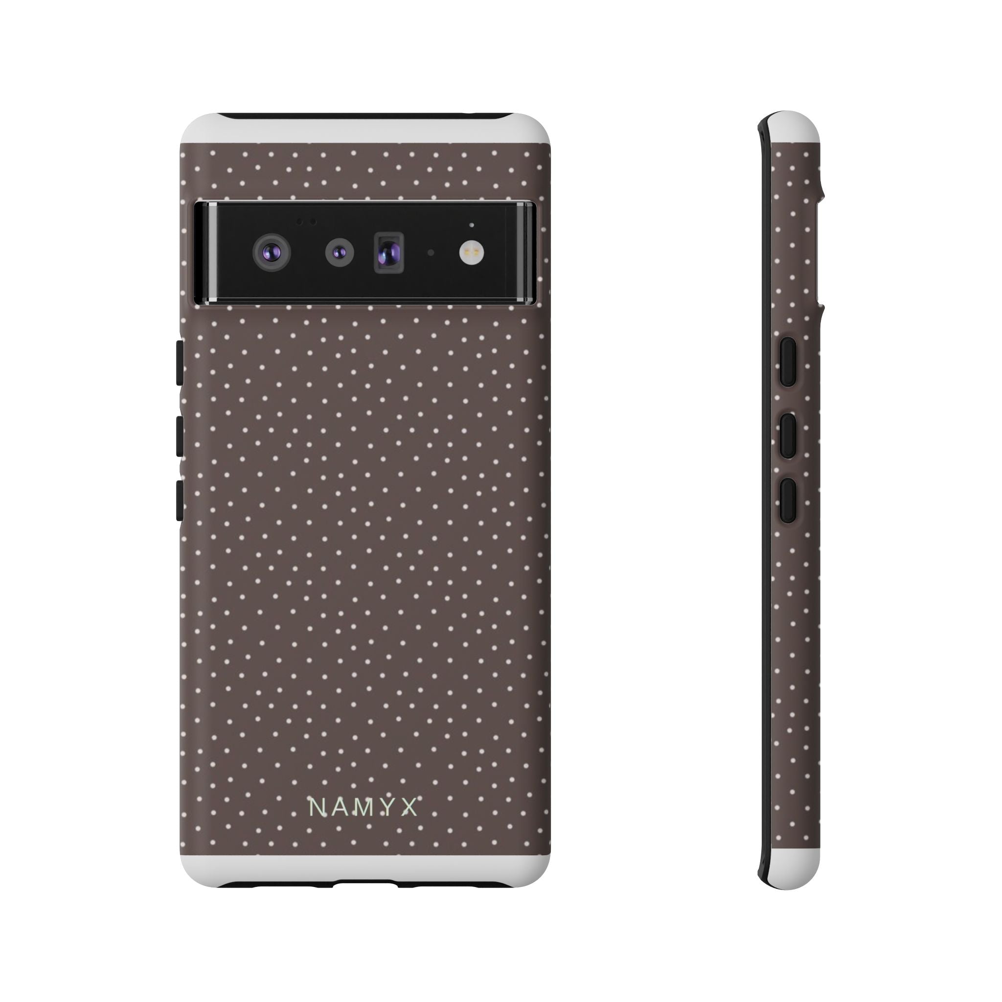 Brown Polka Dot Tough Phone Case - Slim Protective iPhone Cover