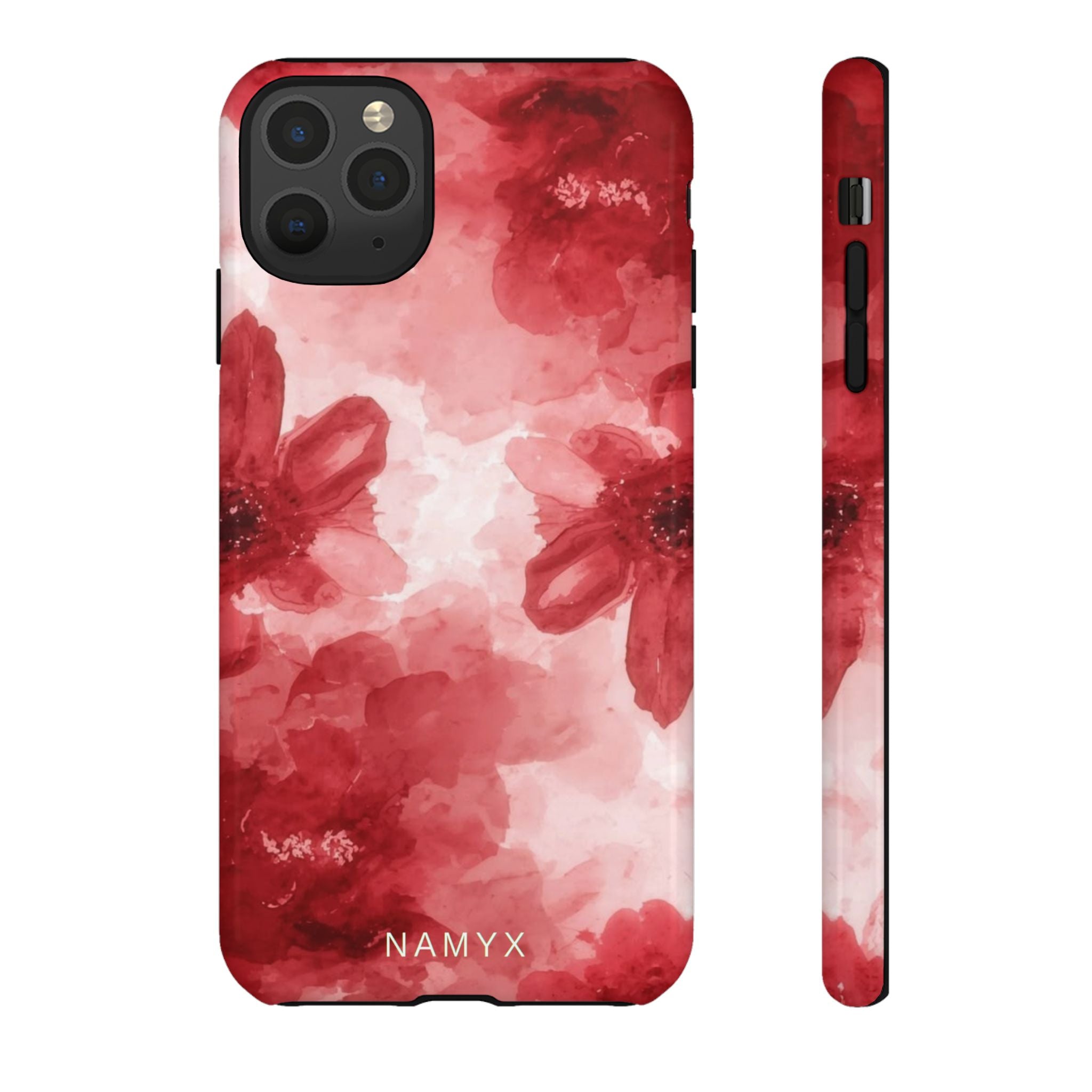 Floral Red Watercolor Tough Phone Case