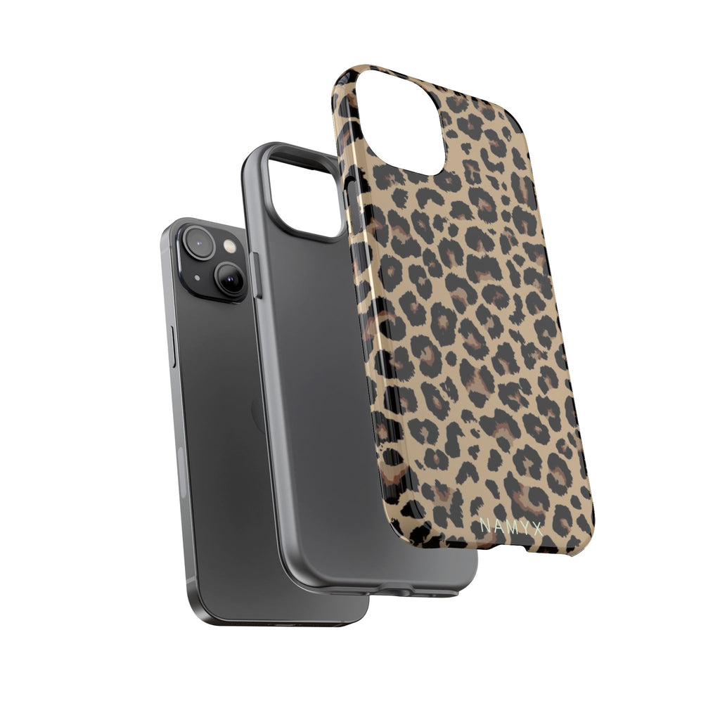 Leopard Print Tough Phone Case – Durable Protective Animal Print Phone Cover