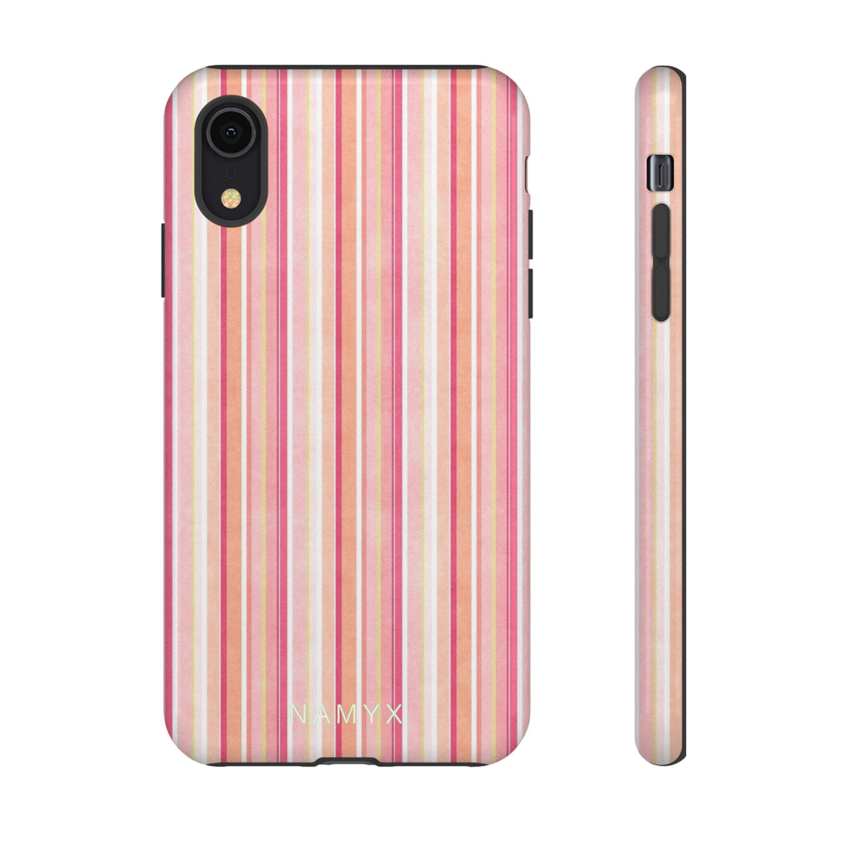 Pink Vintage Stripe Tough Phone Case