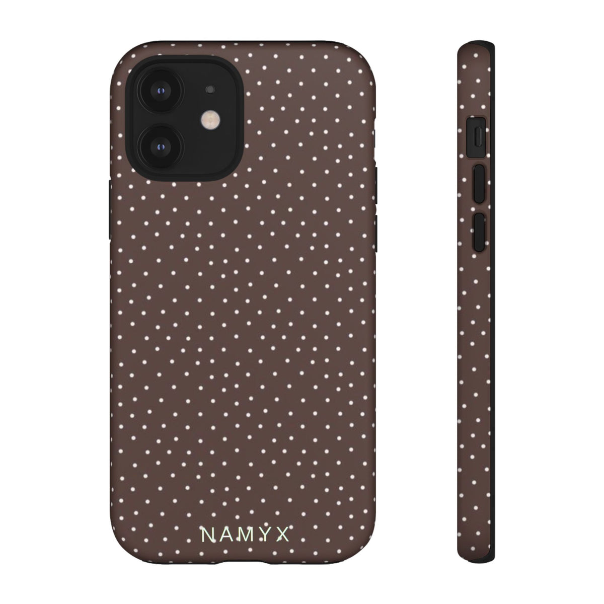 Brown Polka Dot Tough Phone Case - Slim Protective iPhone Cover