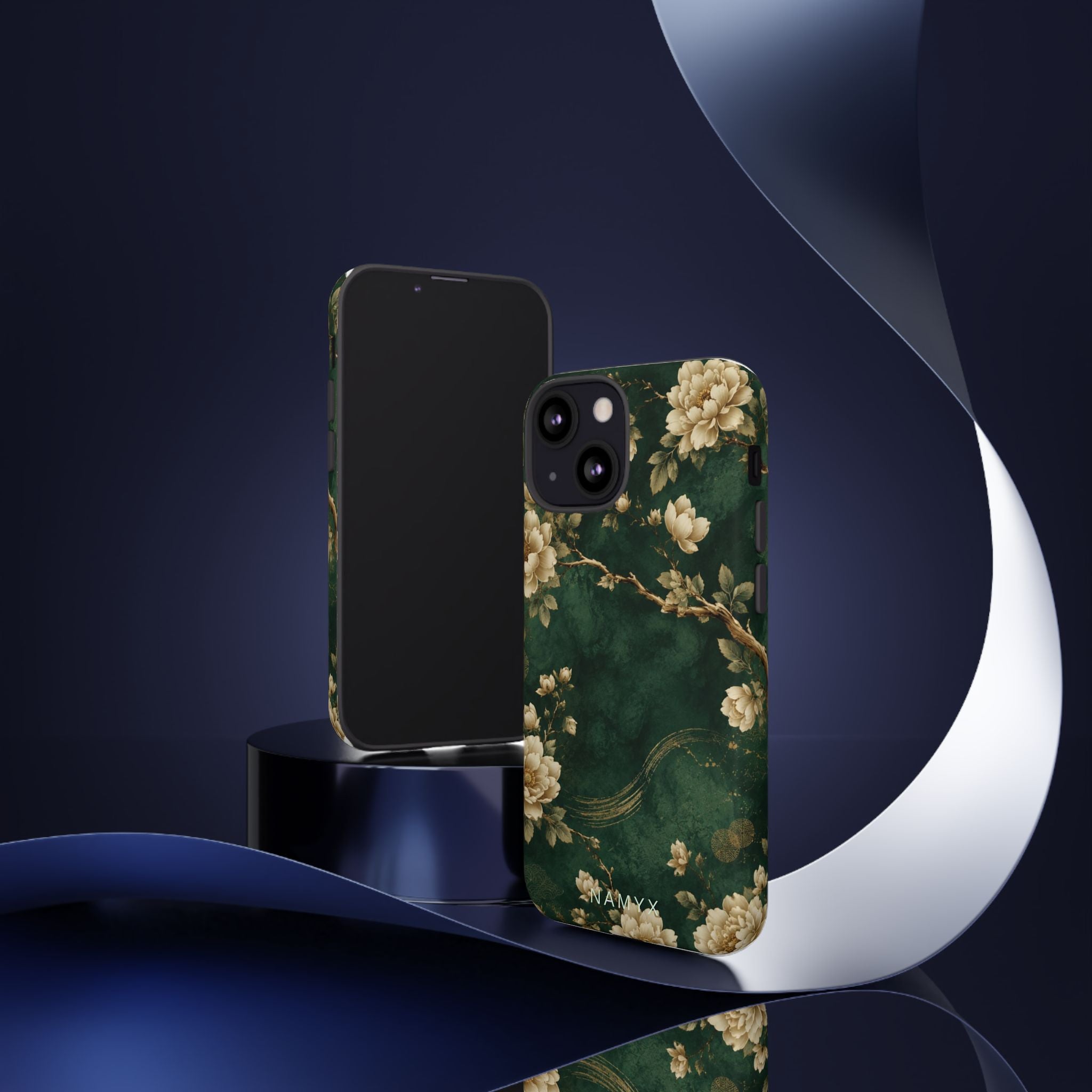 Floral Jade Tough Phone Case