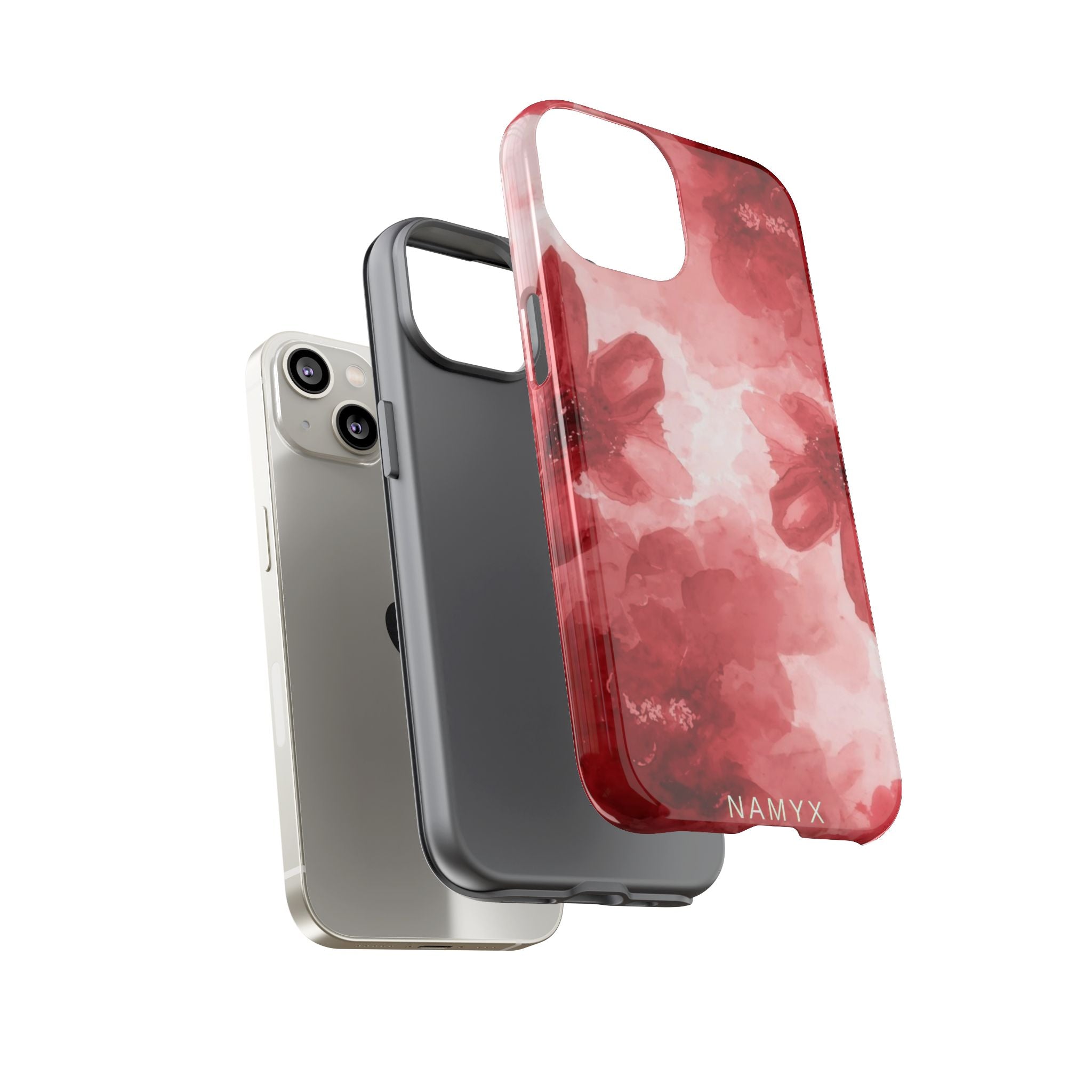 Floral Red Watercolor Tough Phone Case