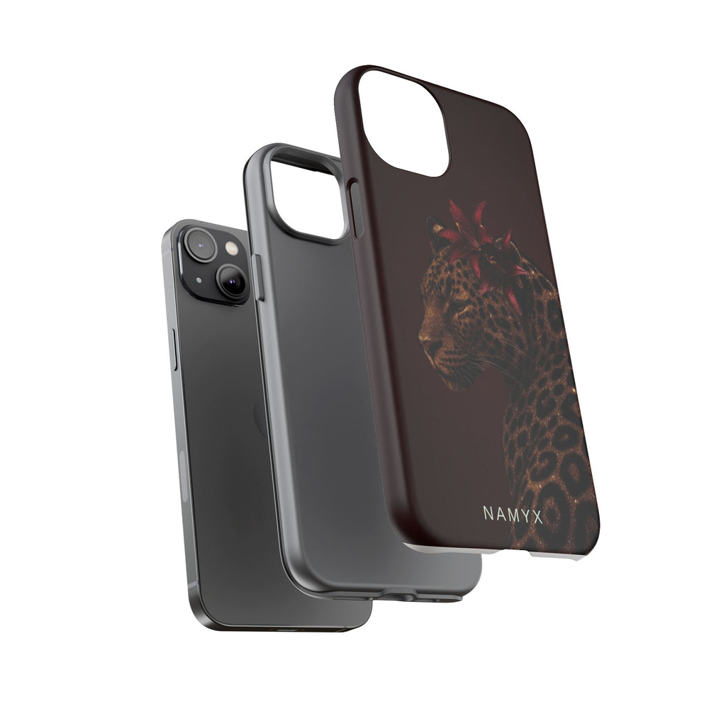 Leopard Floral Tough Phone Case