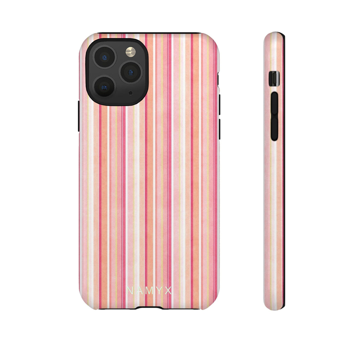 Pink Vintage Stripe Tough Phone Case