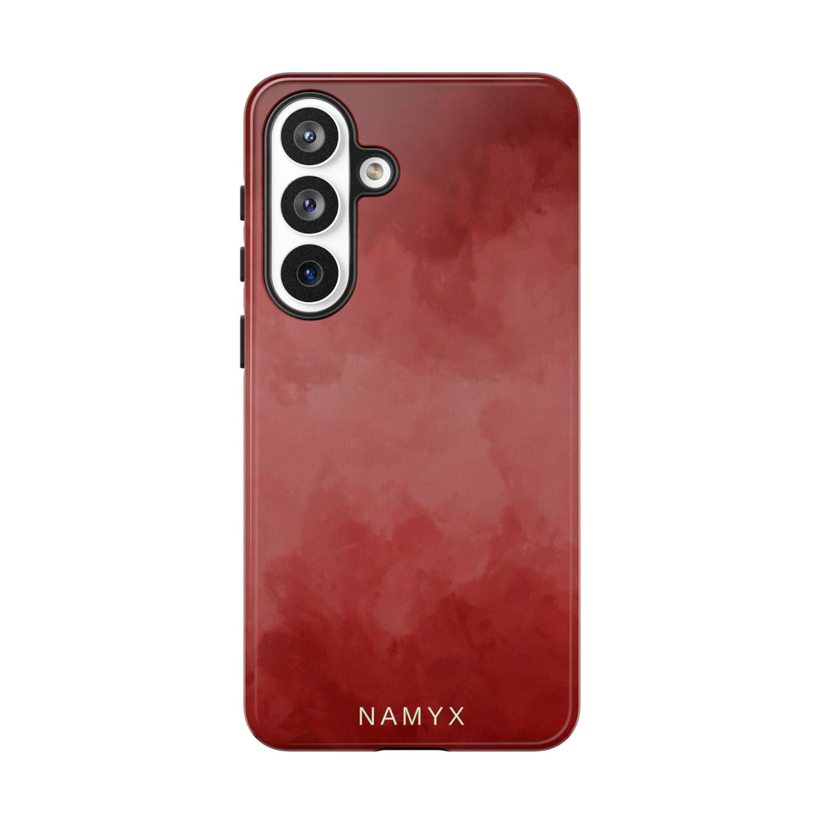Red Watercolor Tough Phone Case — Durable Protective iPhone Cover