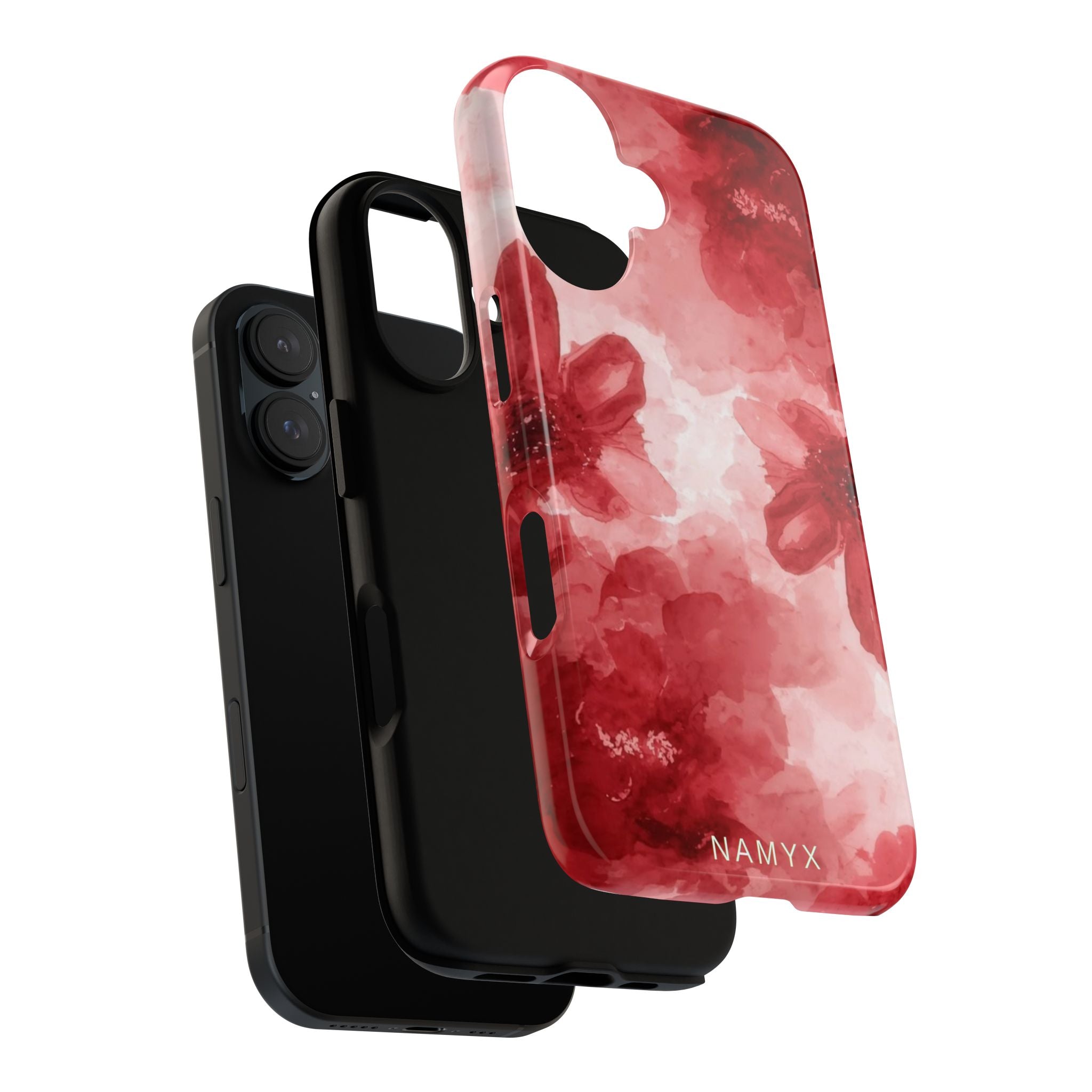 Floral Red Watercolor Tough Phone Case