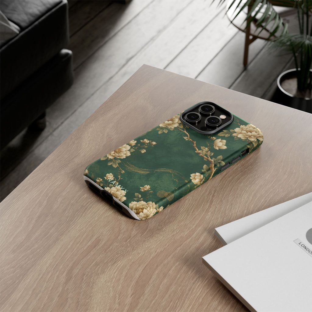 Floral Jade Tough Phone Case