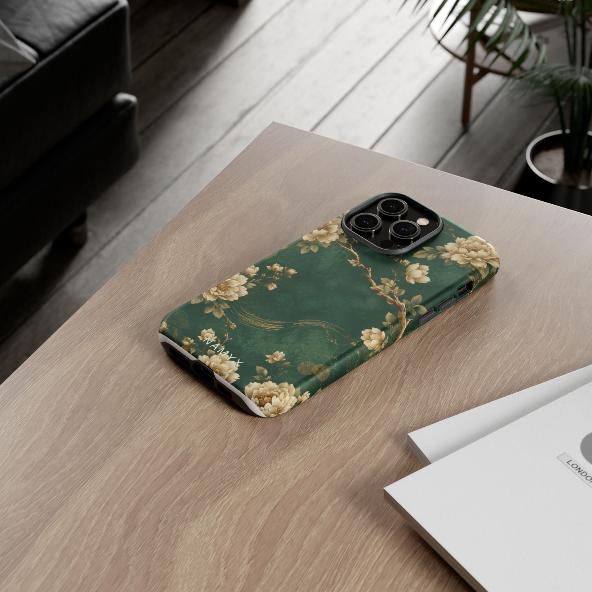 Floral Jade Tough Phone Case