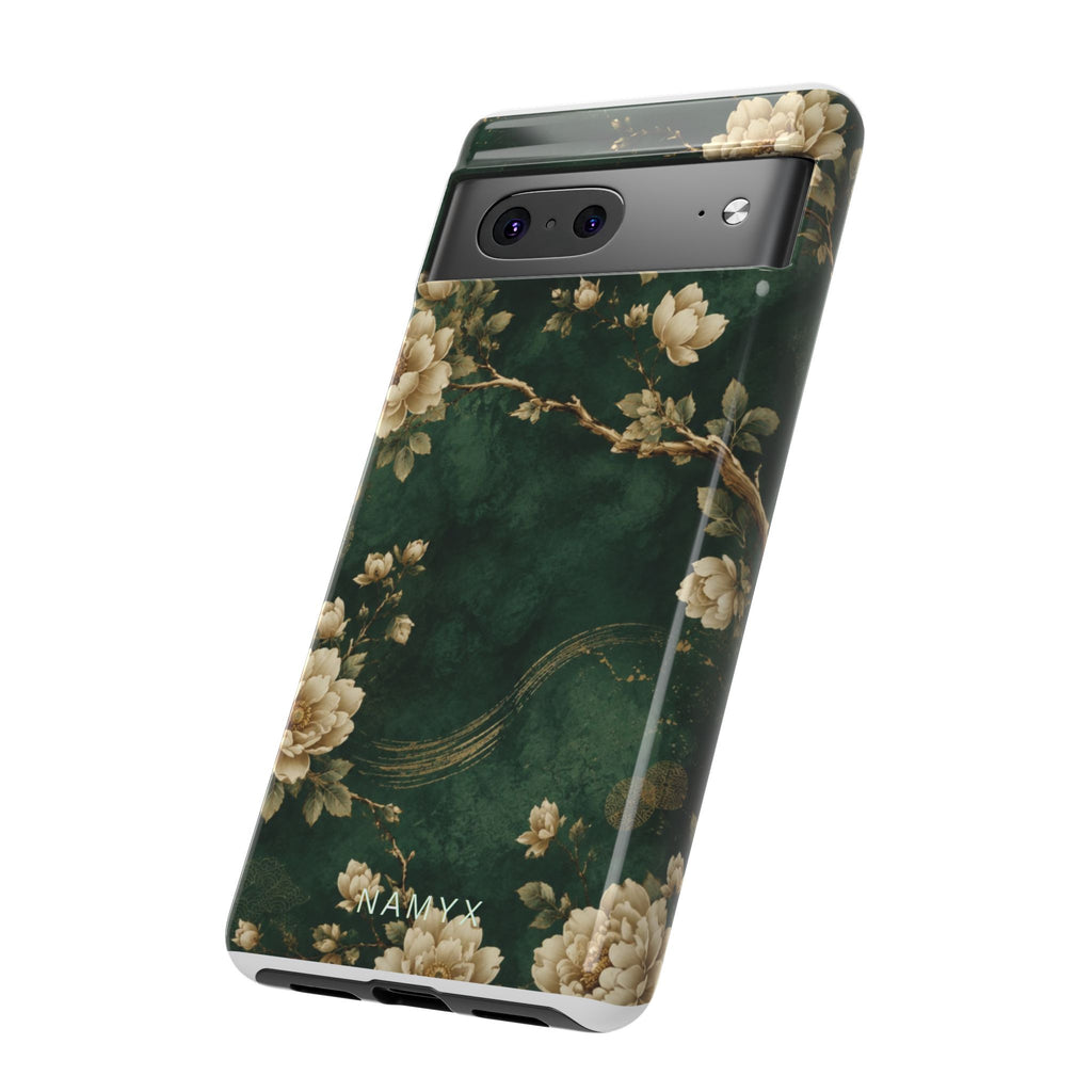 Floral Jade Tough Phone Case