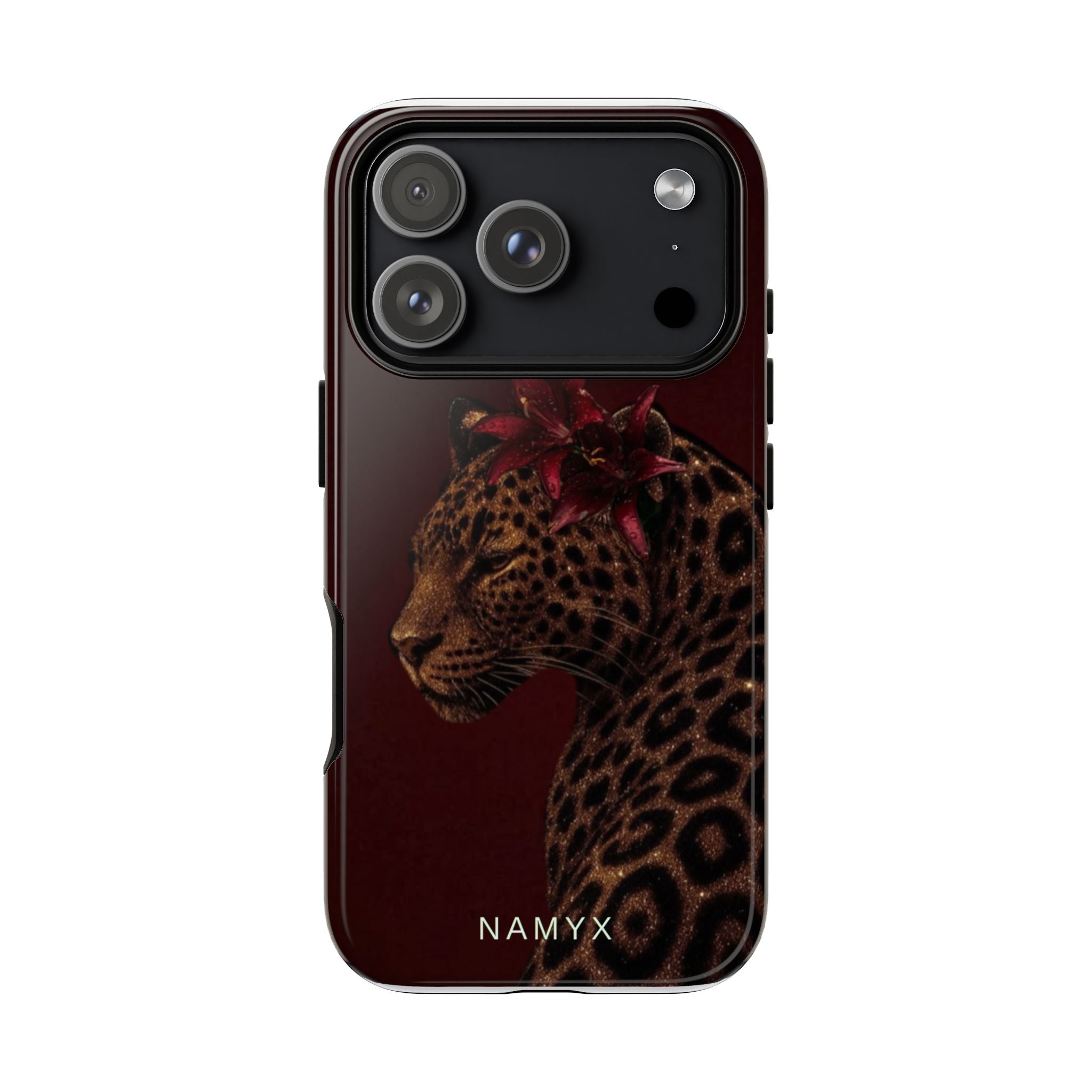 Leopard Floral Tough Phone Case