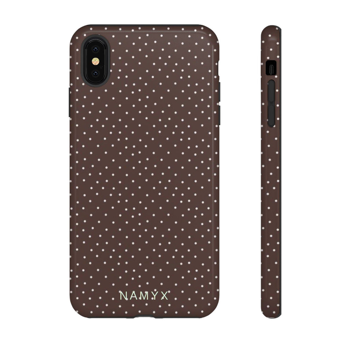 Brown Polka Dot Tough Phone Case - Slim Protective iPhone Cover