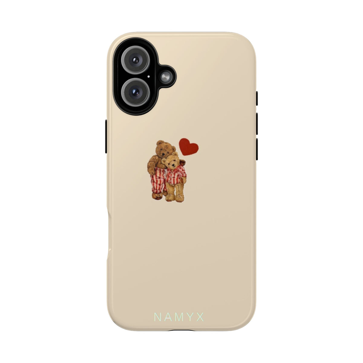 Teddy Heart Phone Case — Cute Vintage Plush Bear Protective iPhone Case