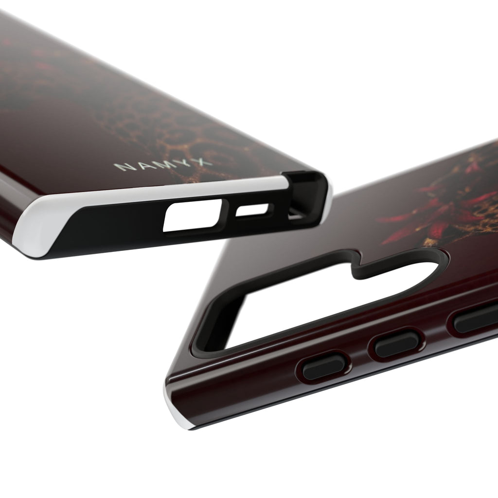 Leopard Floral Tough Phone Case