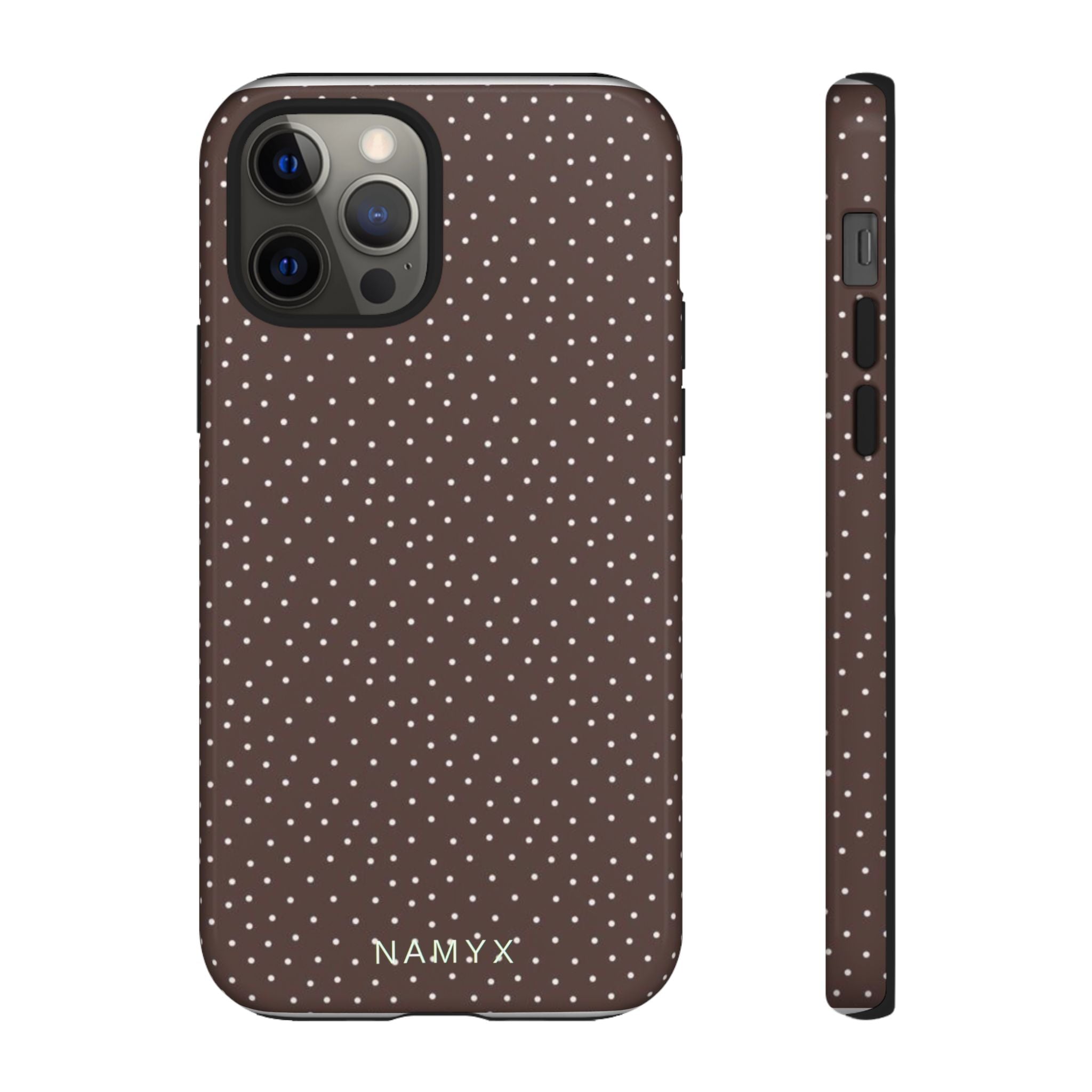 Brown Polka Dot Tough Phone Case - Slim Protective iPhone Cover