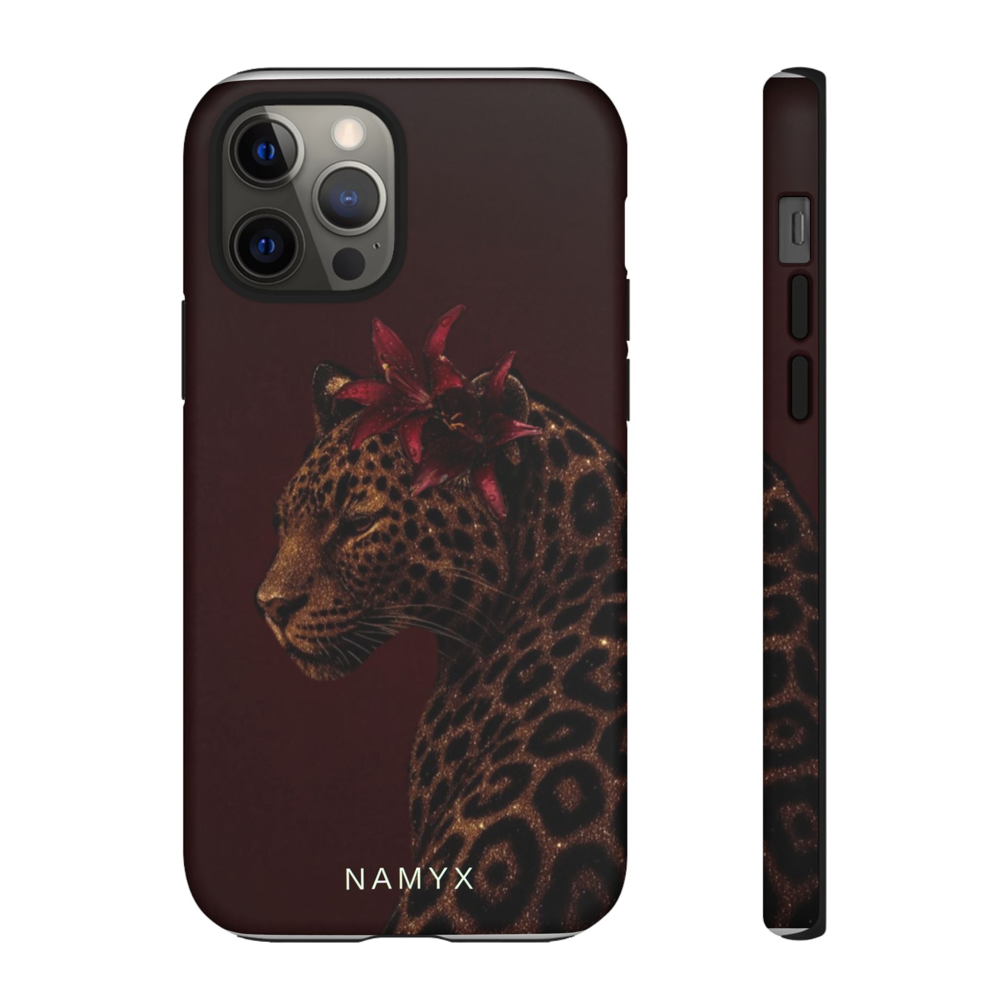 Leopard Floral Tough Phone Case