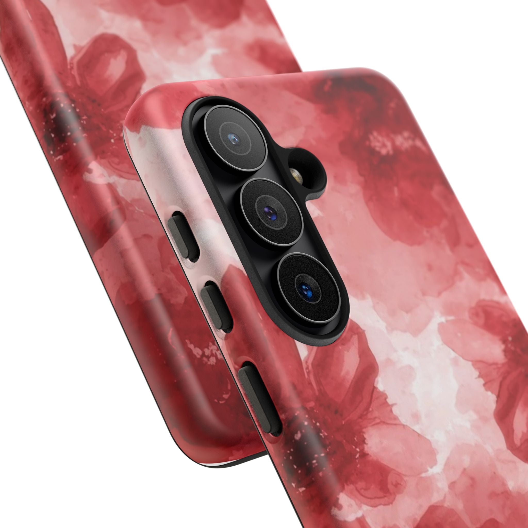 Floral Red Watercolor Tough Phone Case