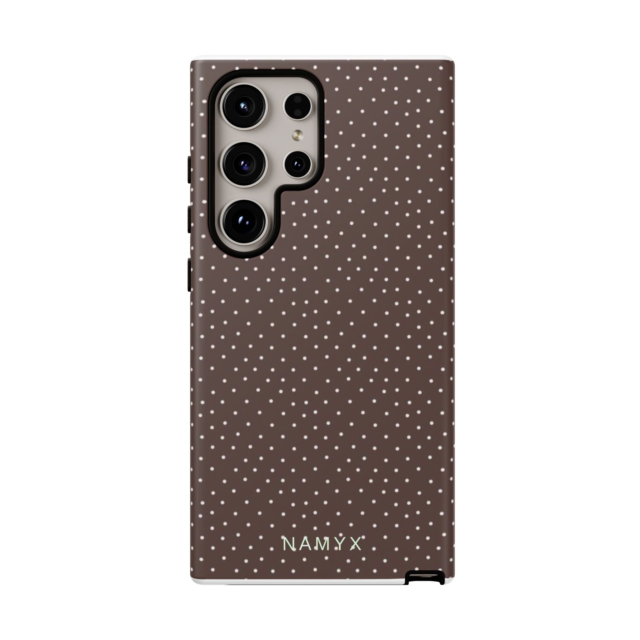 Brown Polka Dot Tough Phone Case - Slim Protective iPhone Cover