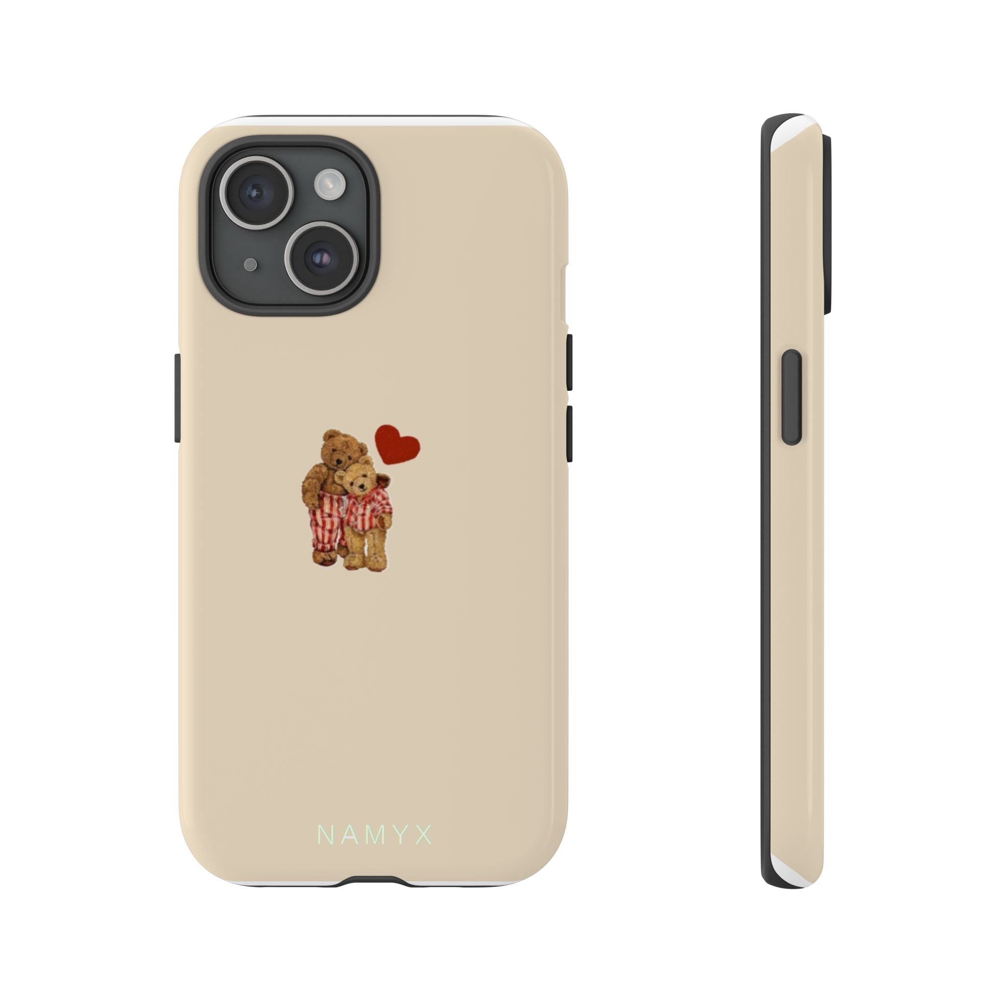Teddy Heart Phone Case — Cute Vintage Plush Bear Protective iPhone Case