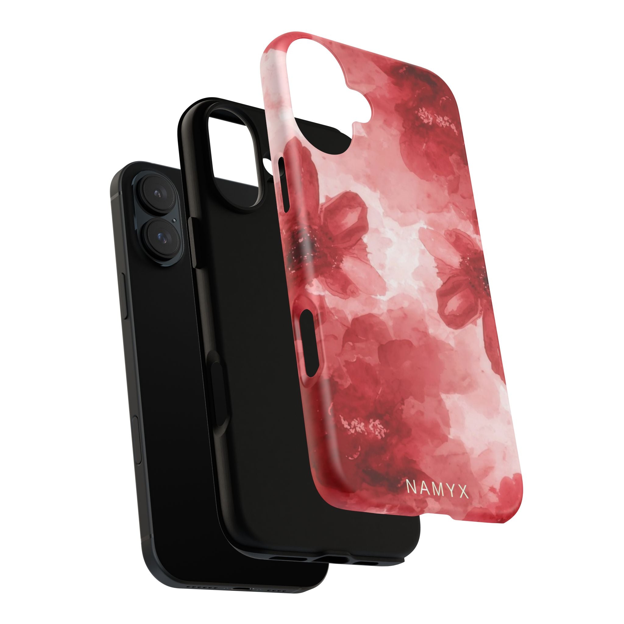 Floral Red Watercolor Tough Phone Case