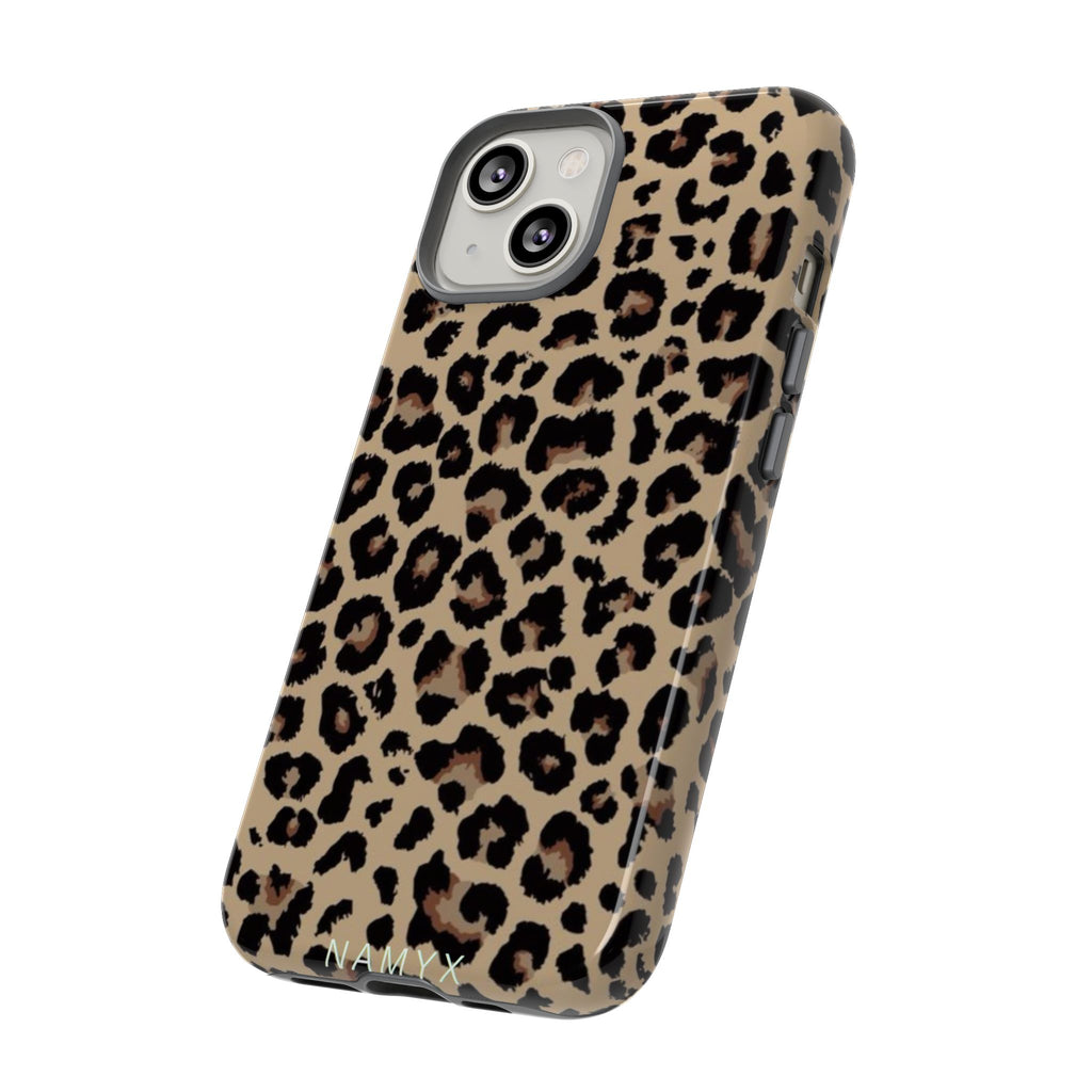 Leopard Print Tough Phone Case – Durable Protective Animal Print Phone Cover