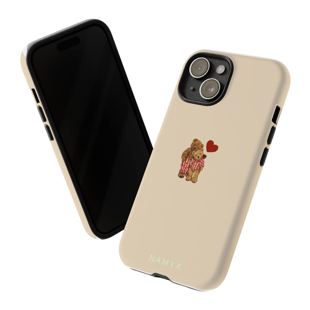 Teddy Heart Phone Case — Cute Vintage Plush Bear Protective iPhone Case