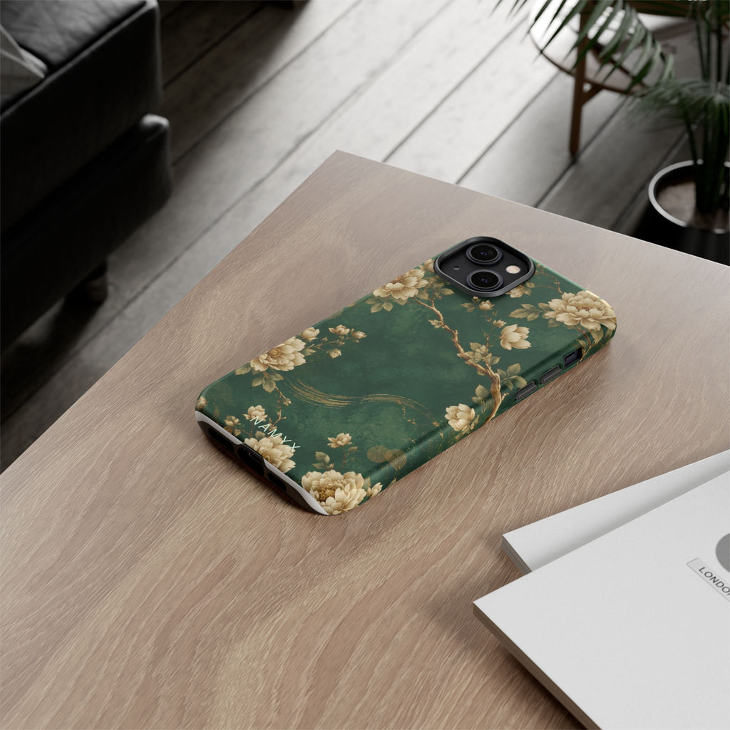 Floral Jade Tough Phone Case