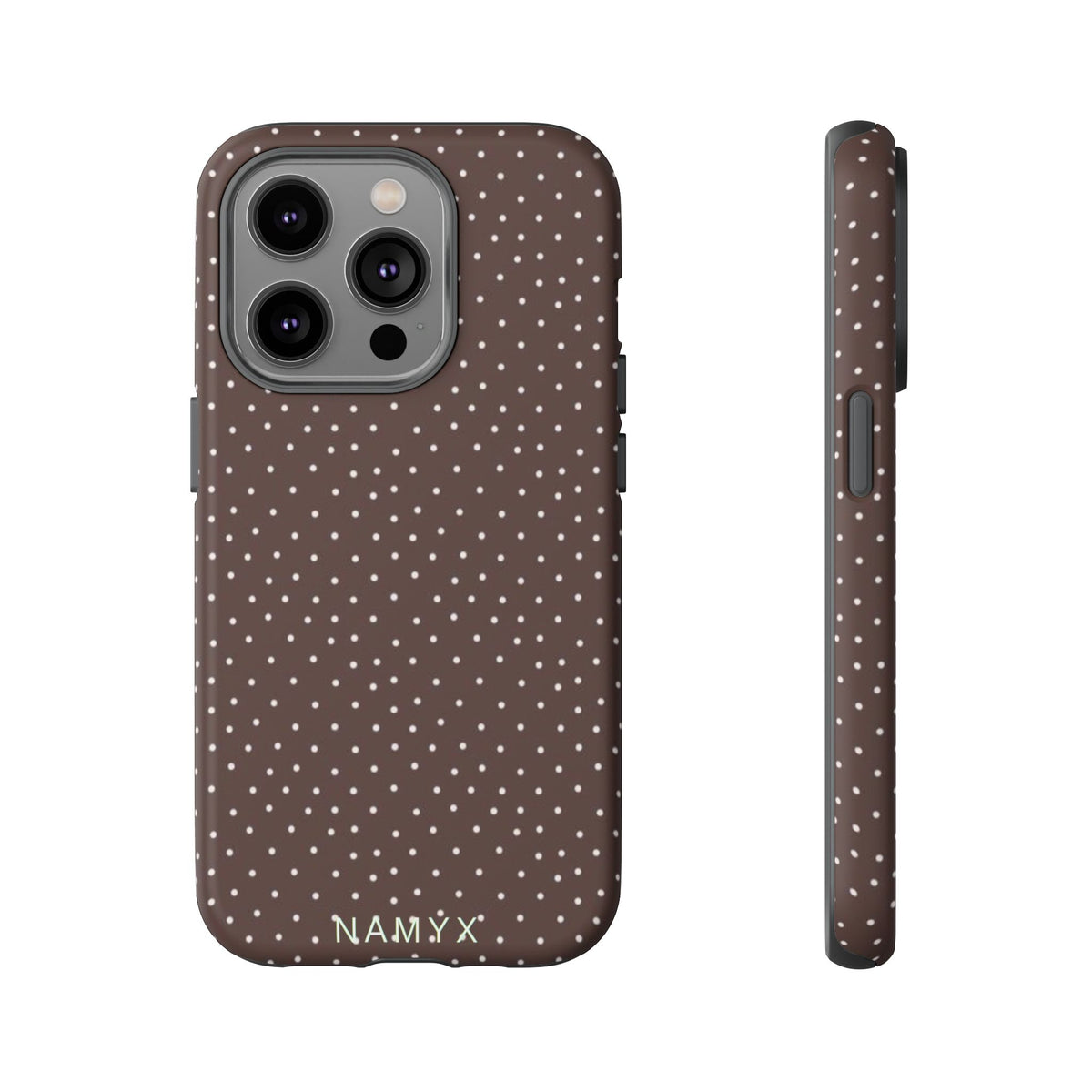 Brown Polka Dot Tough Phone Case - Slim Protective iPhone Cover